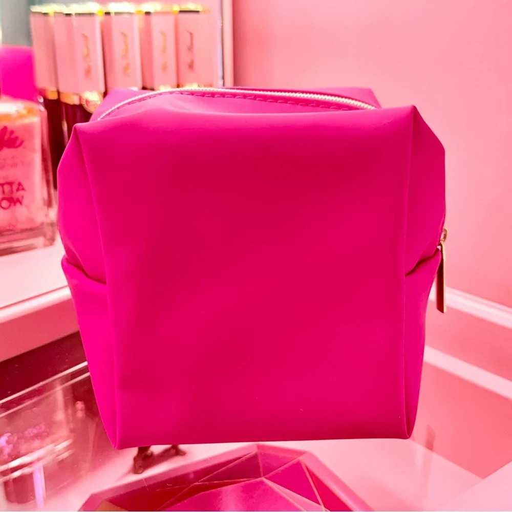 Hot Pink Too Faced Mini Makeup Bag Mini 2 Piece Better Than Sex Mascara Set